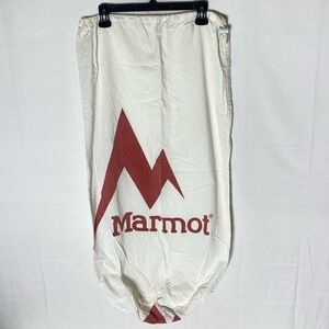 Marmot Cream Red Sleeping Bag Stuff Bag Laundry Sack Logo Bag